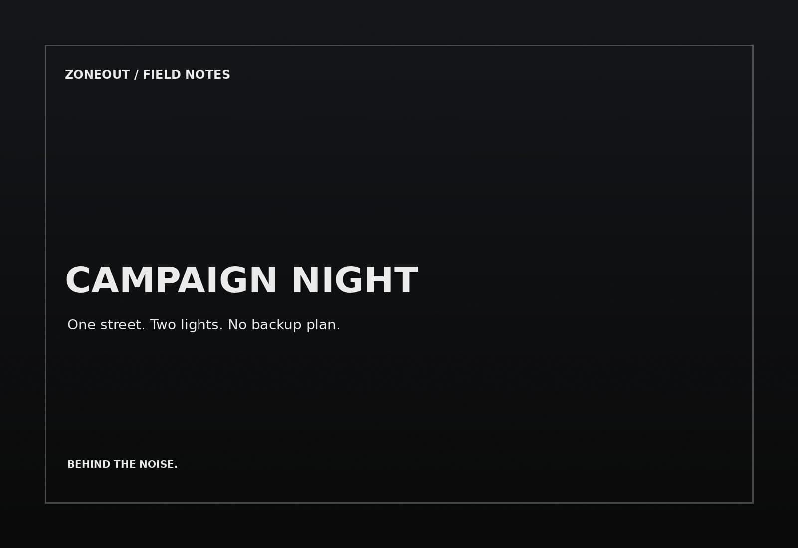 Midnight Miles Campaign Night