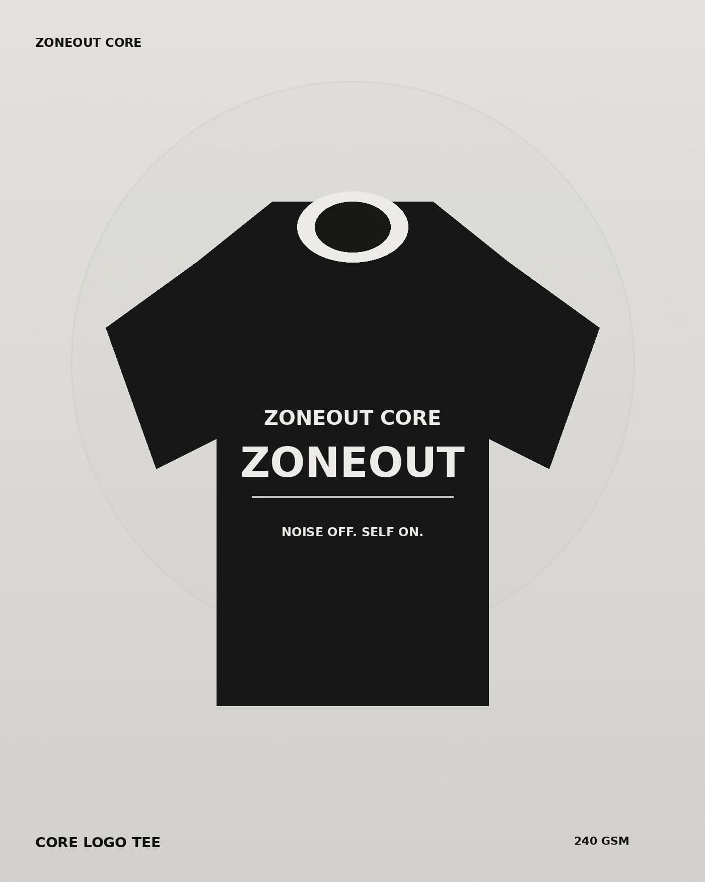 Zoneout Core Logo Tee
