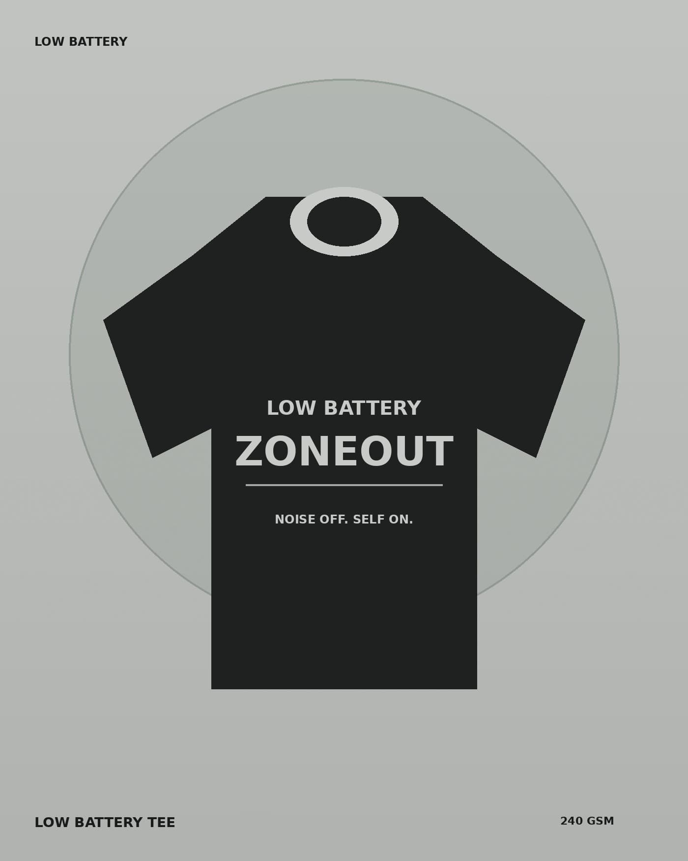 Low Battery Oversized Tee