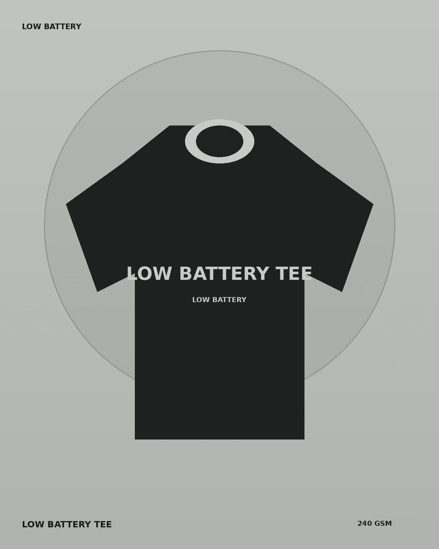 Low Battery Oversized Tee