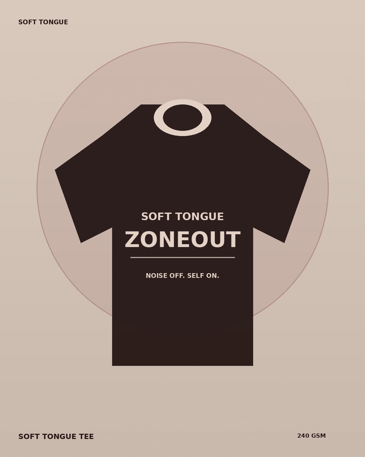Soft Tongue Oversized Tee