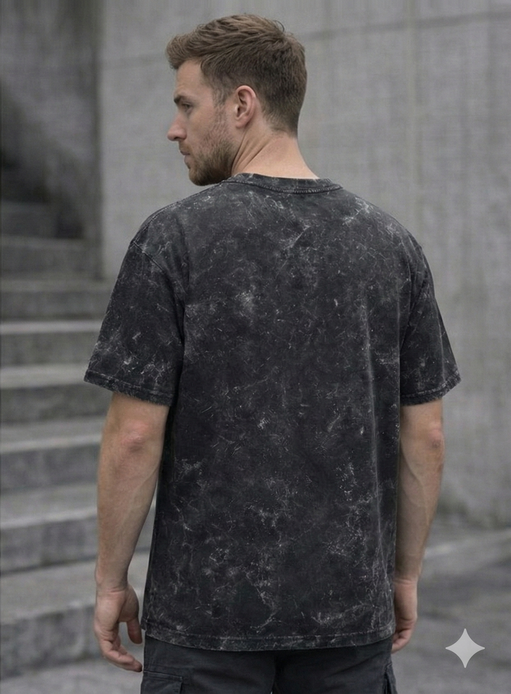 Plain - No Print - Acid Washed - Unpressured Tee