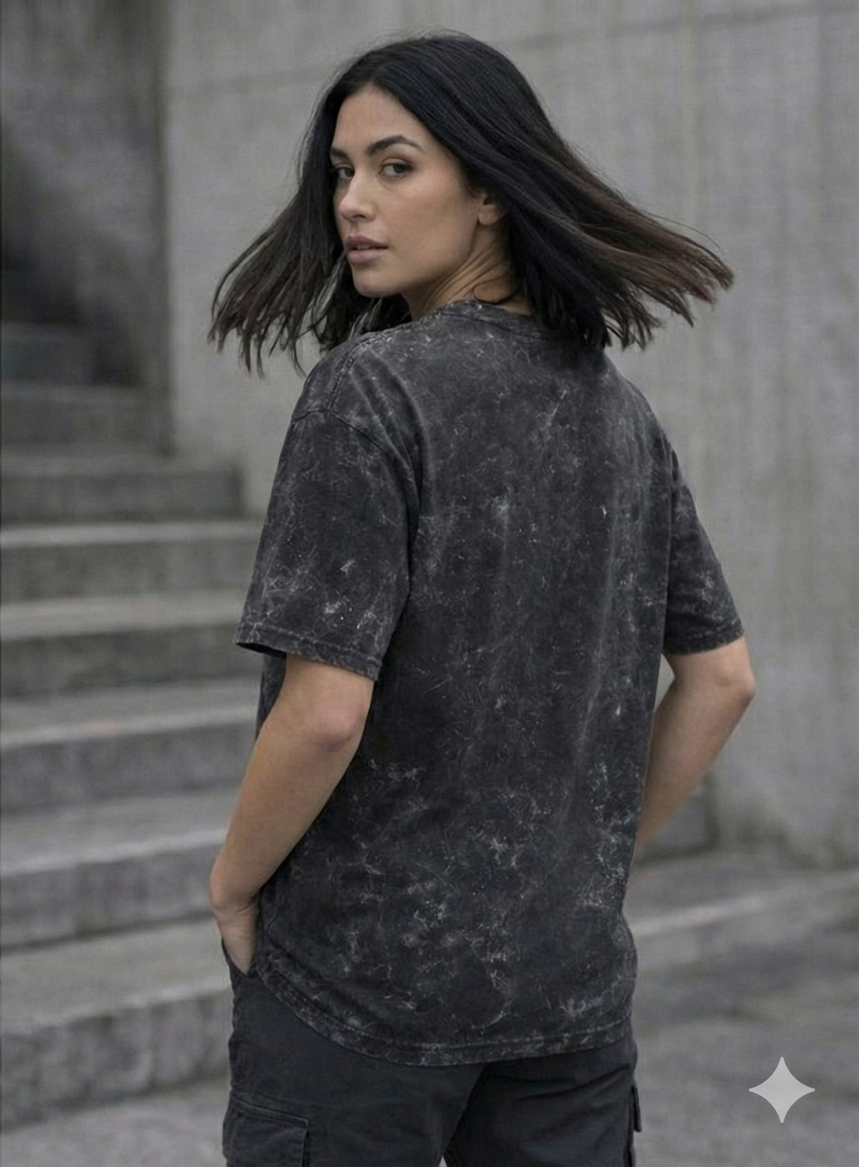 Plain - No Print - Acid Washed - Unpressured Tee