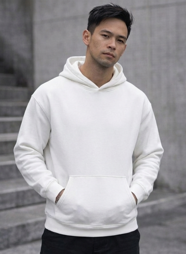 Plain - No Print - Hoodie - Unpressured Wear - 206GSM